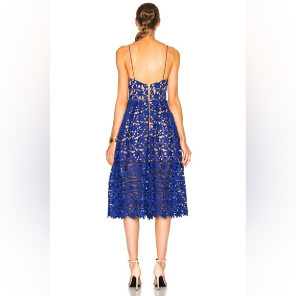 Self Portrait Azalea Dress in Cobalt US 6 - Picture 4 of 10